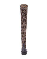 Fendi Double F Thigh High Boots