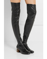Stella McCartney Faux Leather Over The Knee Boots Black