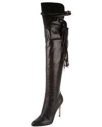 Gianvito Rossi Fringe Over The Knee Boots W Tags