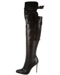 Gianvito Rossi Fringe Over The Knee Boots W Tags