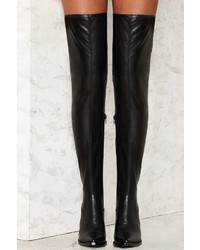 Jeffrey Campbell Gatlin Over The Knee Vegan Leather Boot