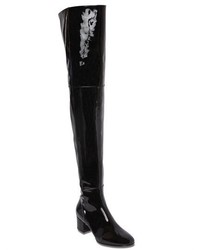 Gianvito Rossi 45mm Patent Leather Over The Knee Boots
