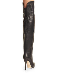 Jimmy Choo Giselle Leather Over The Knee Boots