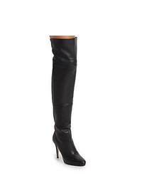 Jimmy Choo Gypsy Leather Over The Knee Boots Black