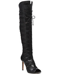 Vince Camuto Kesta Over The Knee Lace Up Peep Toe Boots