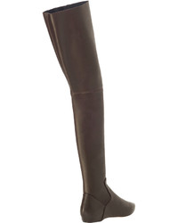 Max Studio Lambert Over The Knee Stretch Leather Boots