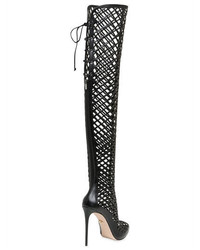 Le Silla 110mm Cage Leather Over The Knee Boots