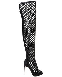 Le Silla 110mm Cage Leather Over The Knee Boots