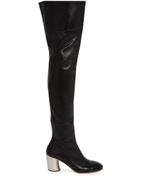 Proenza Schouler Leather Curved Heel Over The Knee Boots