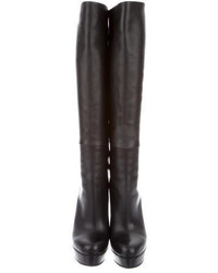 Gucci Leather Over The Knee Boots