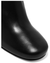 Prada Leather Over The Knee Boots Black