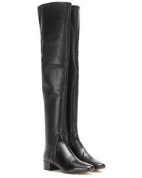 Francesco Russo Leather Over The Knee Boots