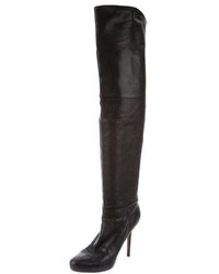 Jimmy Choo Leather Round Toe Boots