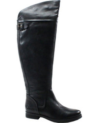 Bronx Lore Lei Black Cow Vintage Oily Leather Boots