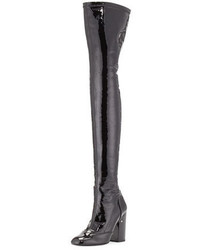 Laurence Dacade Madison Patent Over The Knee Boot Black