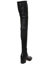 Maison Margiela 70mm Stretch Leather Over The Knee Boots