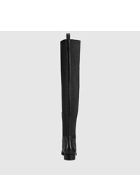 Gucci Maud Leather Over The Knee Boot