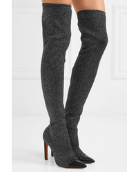 Givenchy Med Lurex Over The Knee Sock Boots