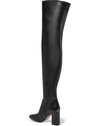 MICHAEL Michael Kors Michl Michl Kors Chase Leather Over The Knee Boots Black