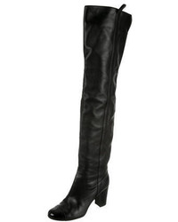 Chanel Over The Knee Leather Boots