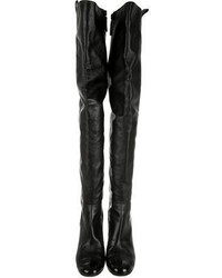 Chanel Over The Knee Leather Boots