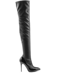 Alexander McQueen Over The Knee Leather Boots