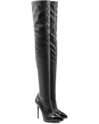 Alexander McQueen Over The Knee Leather Boots