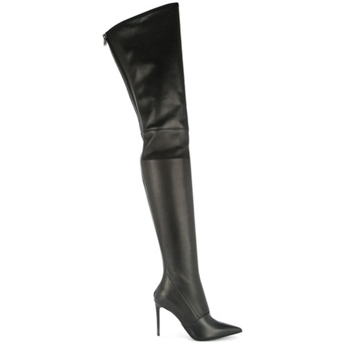 over the knee leather stiletto boots