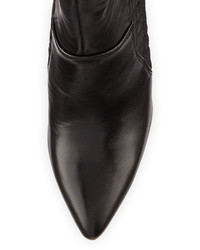 Charles David Persona Leather Over The Knee Stretch Boot Black