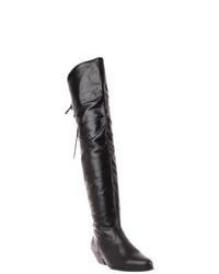 Pleaser Rodeo 8822 Black Leather Over The Knee Boots