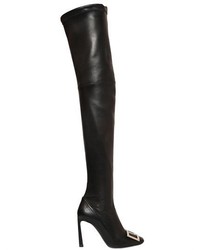Roger Vivier 100mm Nappa Leather Over The Knee Boots