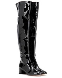 Gianvito Rossi Rolling Over The Knee Patent Leather Boots