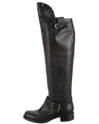 Valentino Round Toe Over The Knee Boots