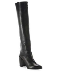 Stuart Weitzman Scrunchy Nappa Leather Over The Knee Boots