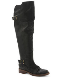 Kensie Stella Leather Over The Knee Boots