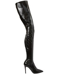 Strategia 90mm Faux Patent Over The Knee Boots
