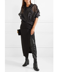 Ann Demeulemeester Stretch Leather Thigh Boots