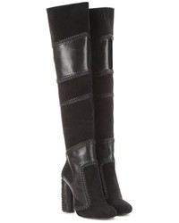 Tom Ford Suede And Leather Over The Knee Boots