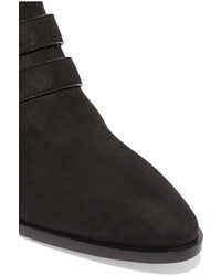 Chloé Susanna Textured Leather Over The Knee Boots Black