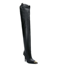 Versace V Western Over The Knee Boots