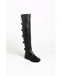 Valentino Bow Over The Knee Boot Black Leather 65us 365eu