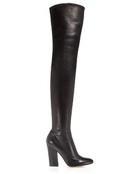 Sergio Rossi Virginia Leather Over The Knee Boots 100%