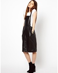 Hide Astrid Leather Pinafore Dress