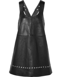 ALEXACHUNG Studded Leather Mini Dress