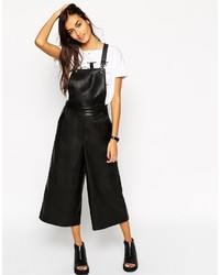Asos Collection Overalls In Leather Look