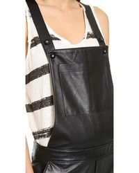 Each X Other Leather Dungaree Overalls