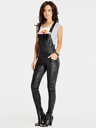1981 Leather Overalls, $498 GUESS |