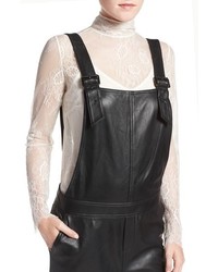 Olivia Palermo + Chelsea28 Leather Overalls