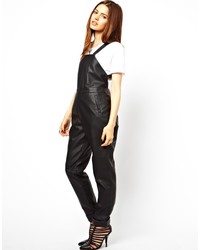 Asos Overalls In Leather Look