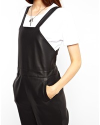 Asos Overalls In Leather Look
